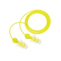 3M P3000 Tri-Flange Earplug with Cord: Box of 100 Pair